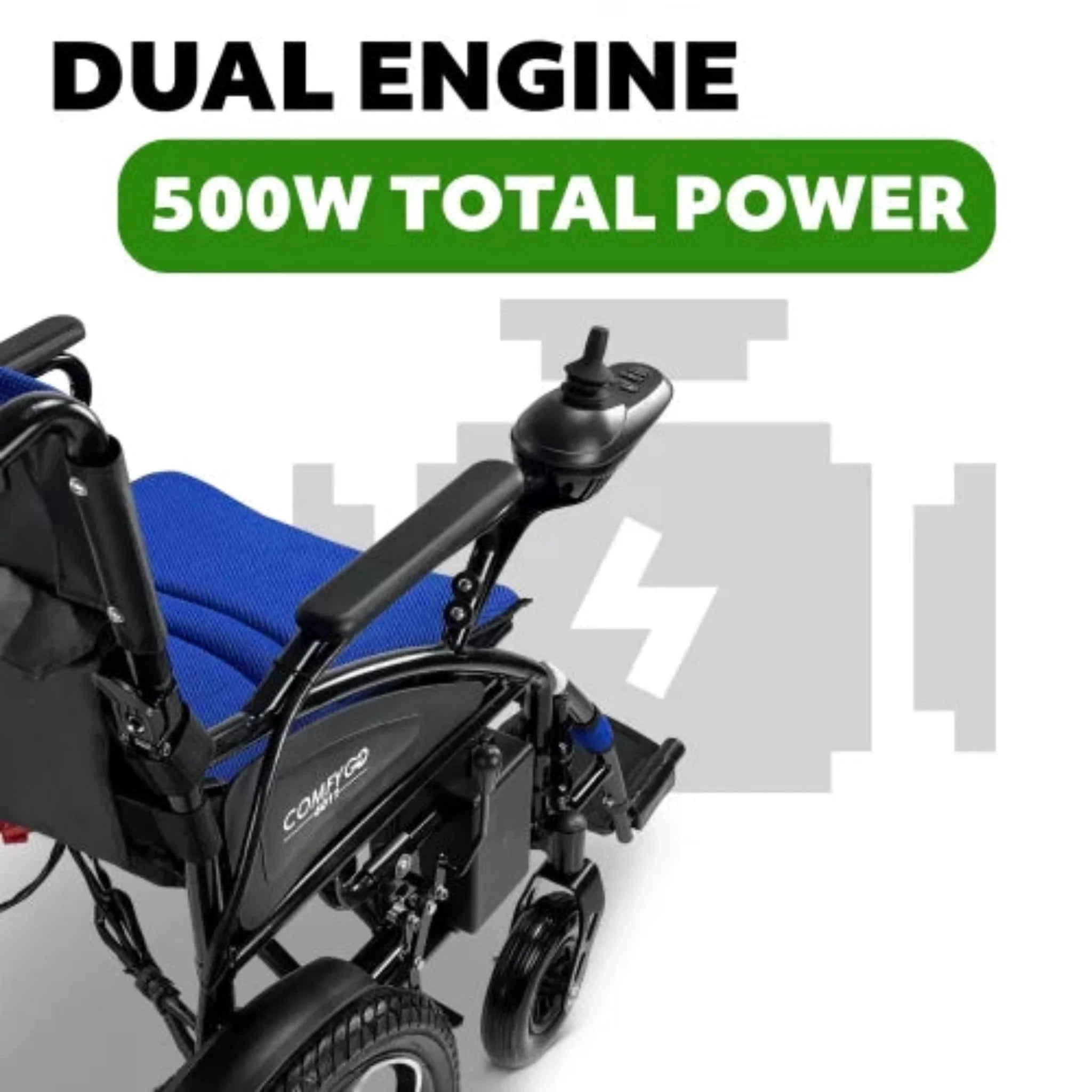 ComfyGO 6011 Folding Electric Wheelchair